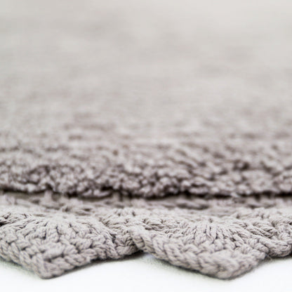Nattiot Perla Gray Crochet Finish Rug