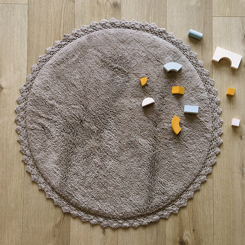 Nattiot Perla Gray Crochet Finish Rug