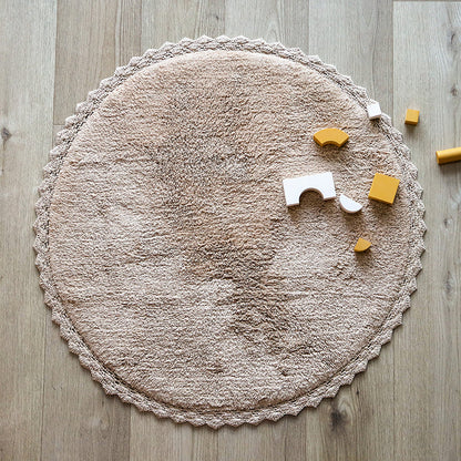 Nattiot Perla Nude Crochet Finish Rug