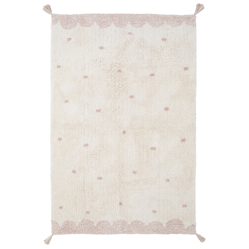 Nattiot Minna Children's Rug with Polka Dots