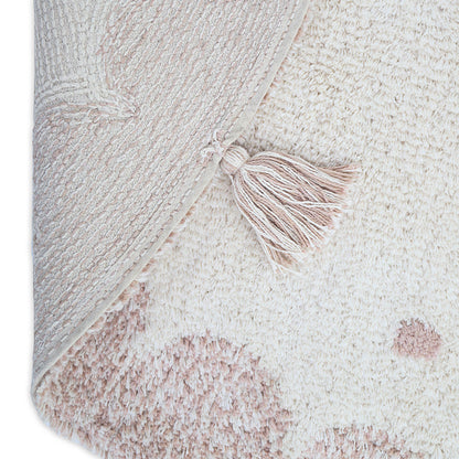 Nattiot Mallen Round Children's Rug with Polka Dots