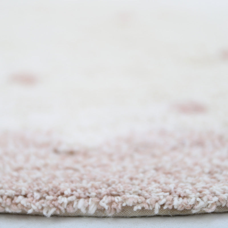 Nattiot Mallen Round Children's Rug with Polka Dots