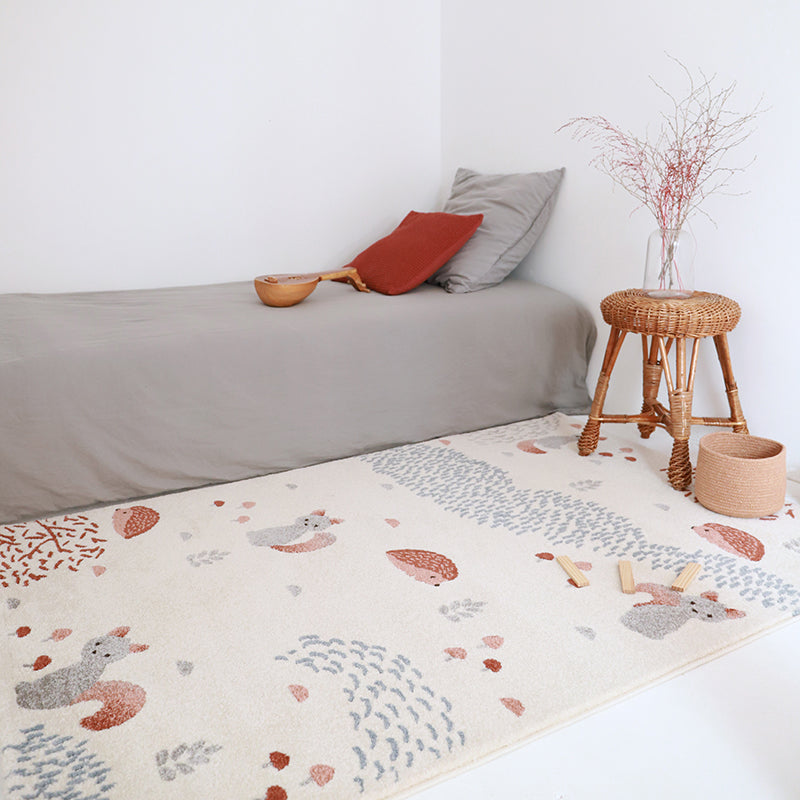 Nattiot Forest Dream M Children's Rug with Forest Animals Pattern