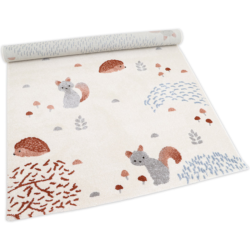 Nattiot Forest Dream M Children's Rug with Forest Animals Pattern