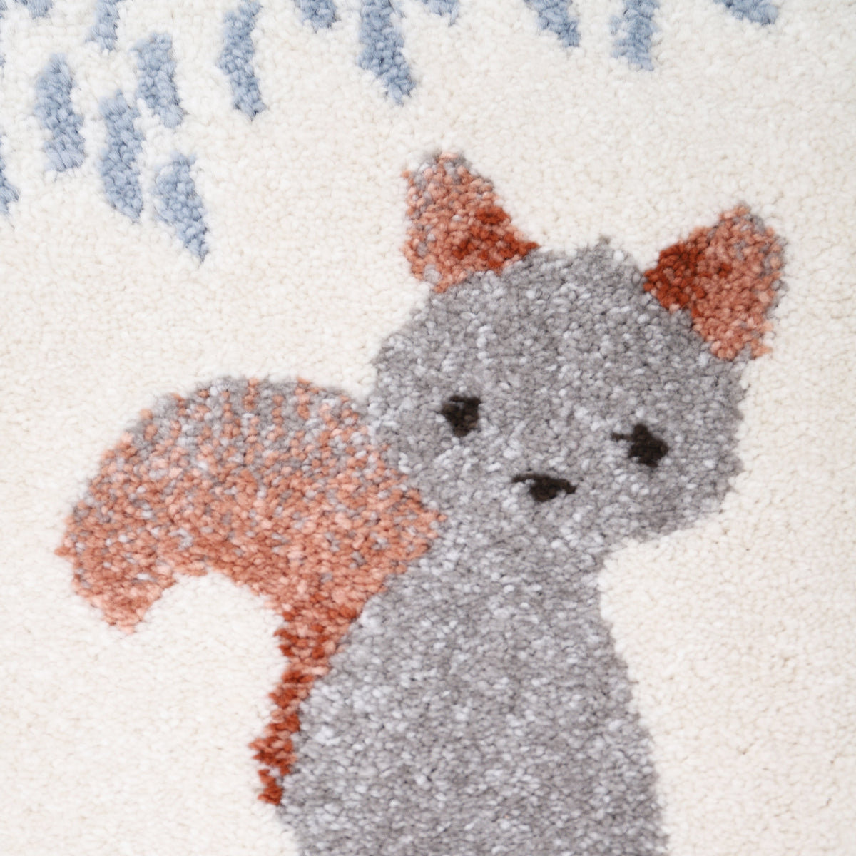 Nattiot Forest Dream M Children's Rug with Forest Animals Pattern