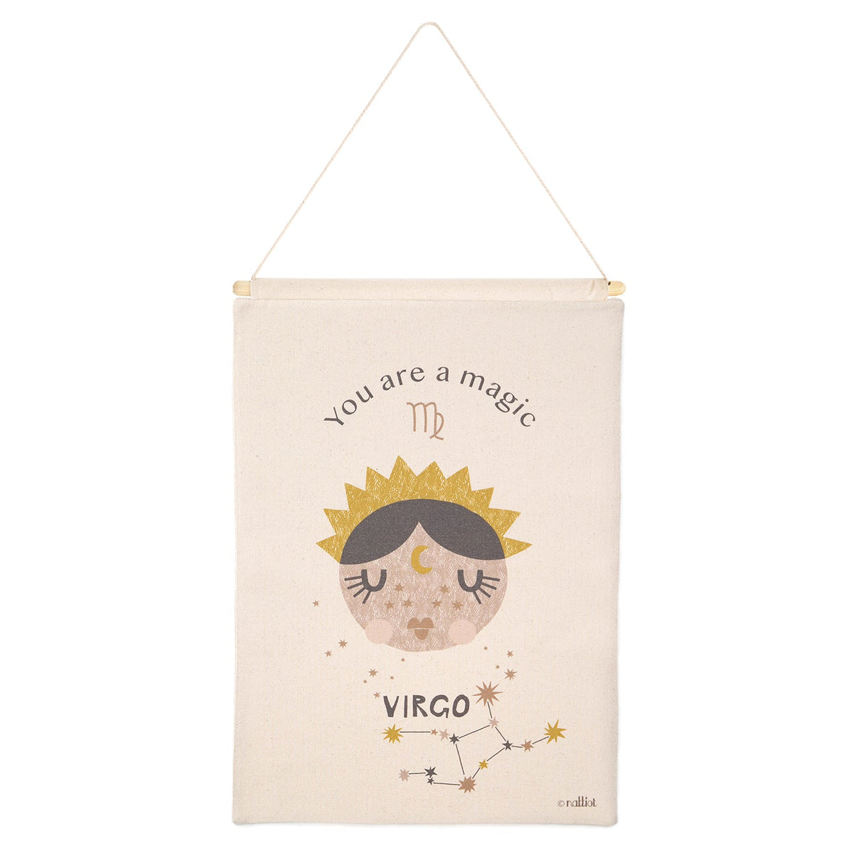 Nattiot Little Virgo Children's Wall Decoration Zodiac Sign Virgo
