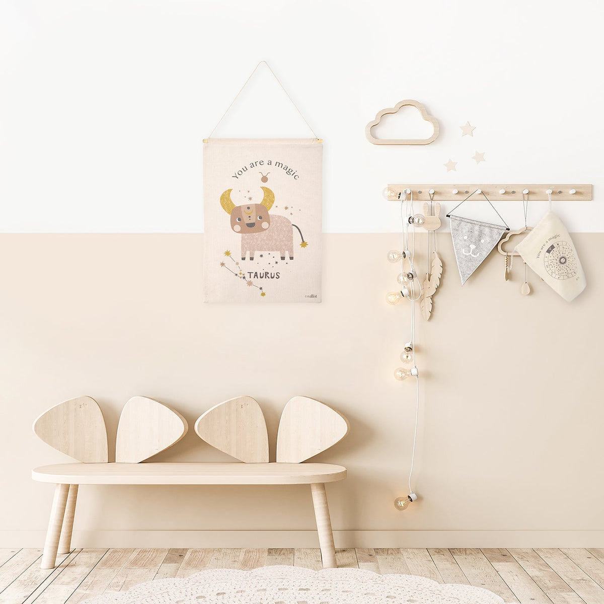 Nattiot Little Taurus Children's Wall Decoration Zodiac Sign Taurus