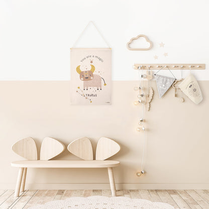 Nattiot Little Taurus Children's Wall Decoration Zodiac Sign Taurus