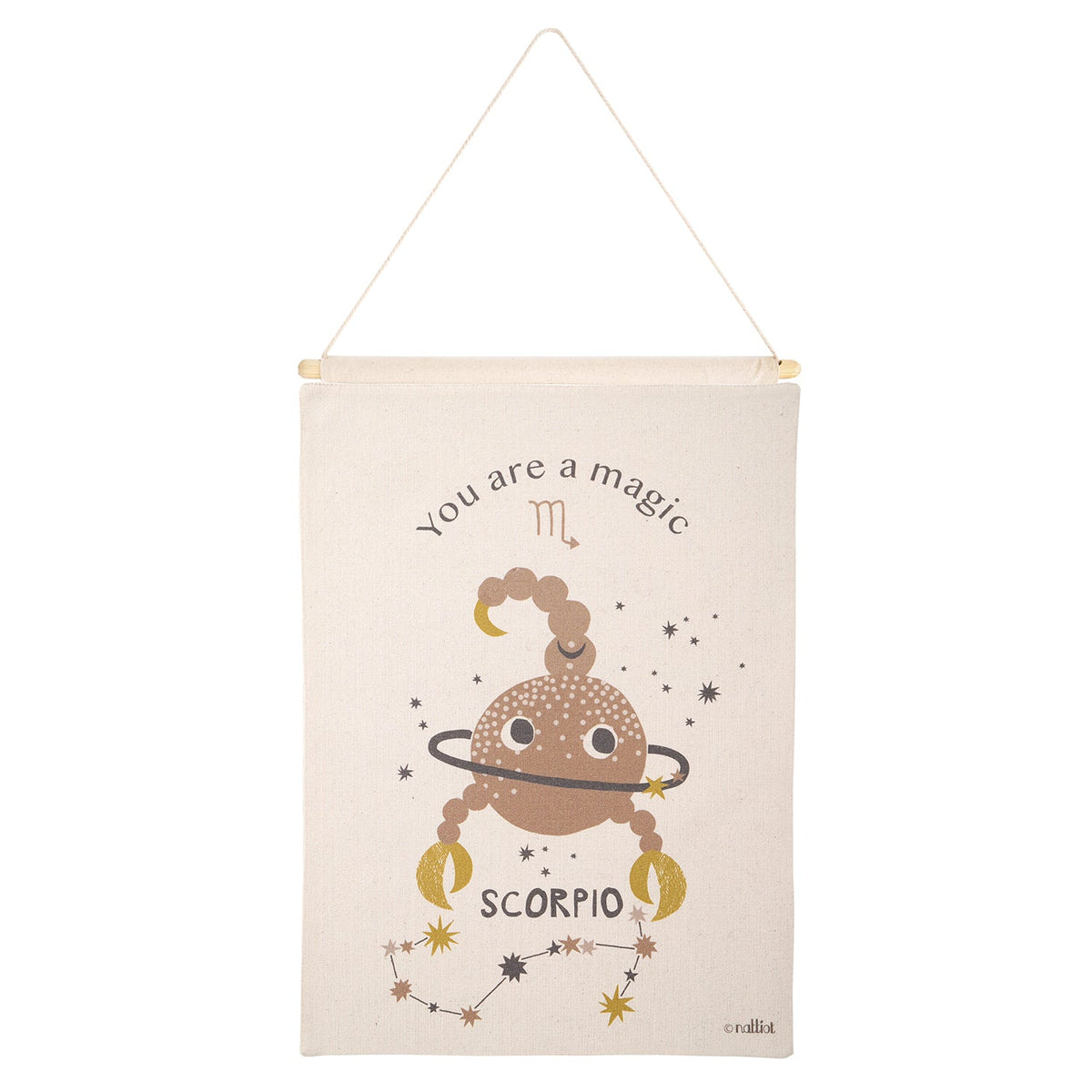 Nattiot Little Scorpio Children's Wall Decoration Zodiac Sign Scorpio