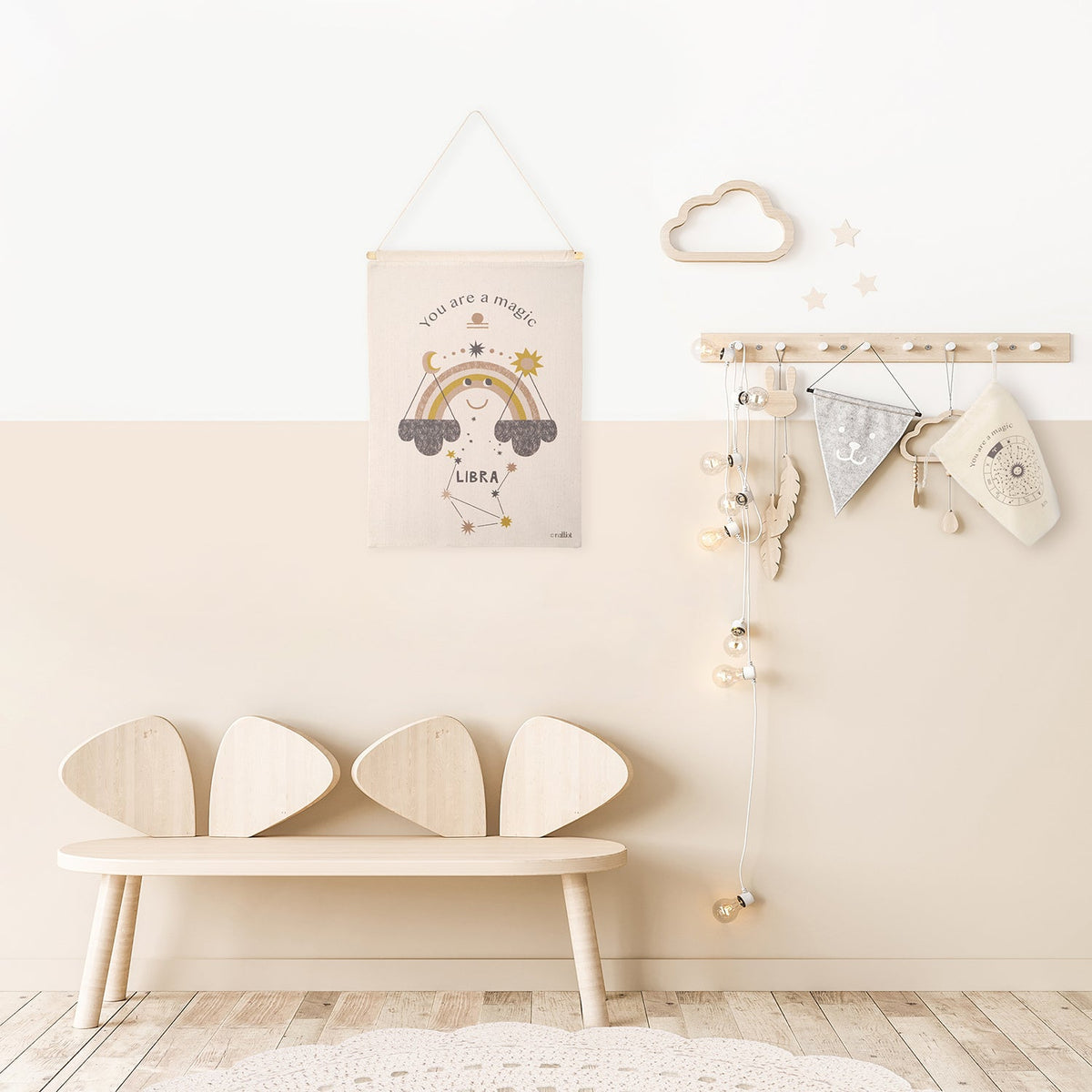 Nattiot Little Libra Children's Wall Decoration Zodiac Sign Libra