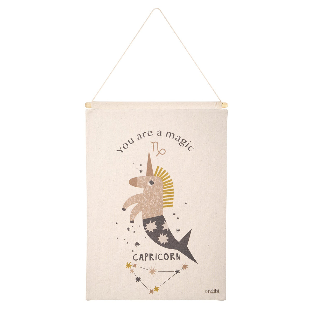 Nattiot Little Capricorn Children's Wall Decoration Zodiac Sign Capricorn