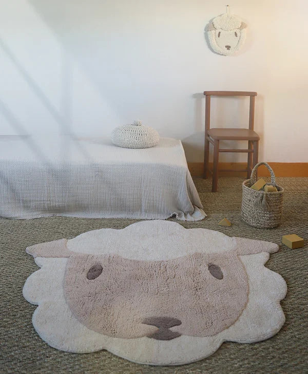 Nattiot Lolho Little Sheep Washable Cotton Children's Rug