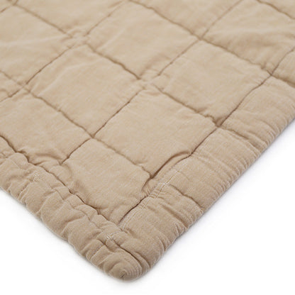Nattiot Anna Caramel Lave M Reversible Baby Blanket