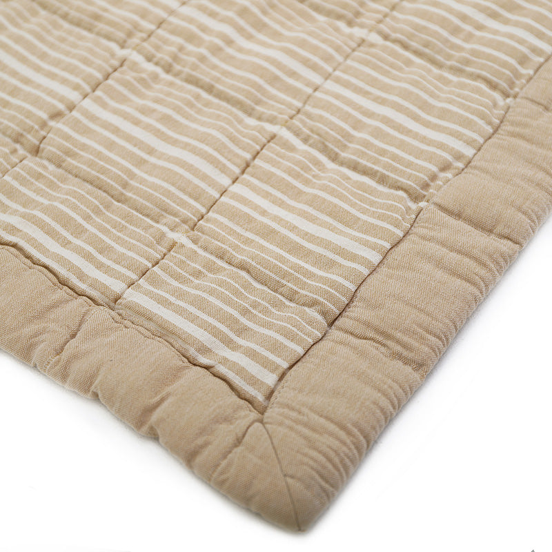 Nattiot Anna Caramel Lave M Reversible Baby Blanket
