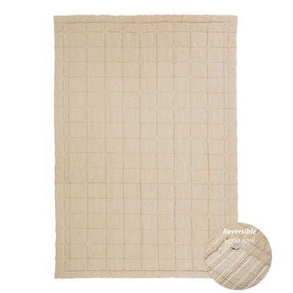 Nattiot Anna Caramel Lave M Reversible Baby Blanket