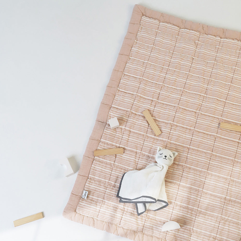 Nattiot Anna Terracotta Lave Reversible Baby Blanket