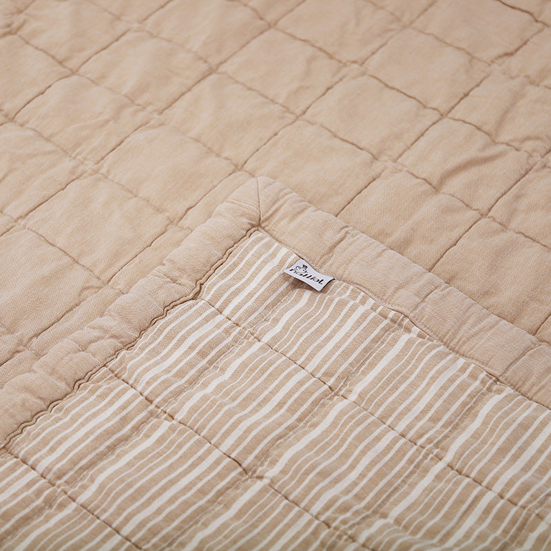 Nattiot Anna Terracotta Lave Reversible Baby Blanket