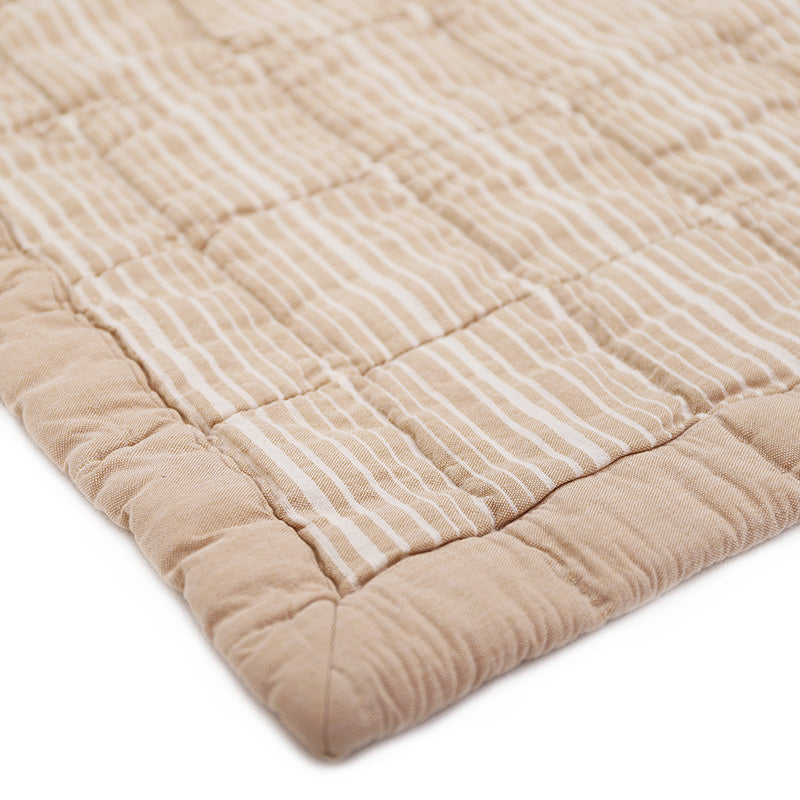 Nattiot Anna Terracotta Lave Reversible Baby Blanket