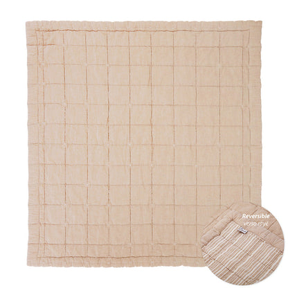 Nattiot Anna Terracotta Lave Reversible Baby Blanket