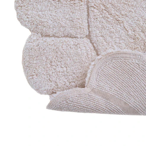 Nattiot Gabrielle Round Washable Cotton Children's Bedroom Rug with 'Petals' Finish