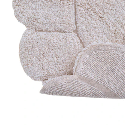 Nattiot Gabrielle Round Washable Cotton Children's Bedroom Rug with 'Petals' Finish