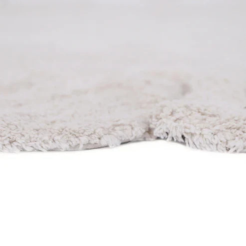 Nattiot Gabrielle Round Washable Cotton Children's Bedroom Rug with 'Petals' Finish