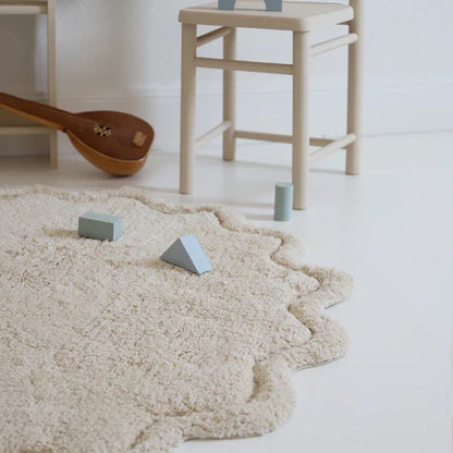 Nattiot Children's Washable Cotton Mat Sweet April Ecru