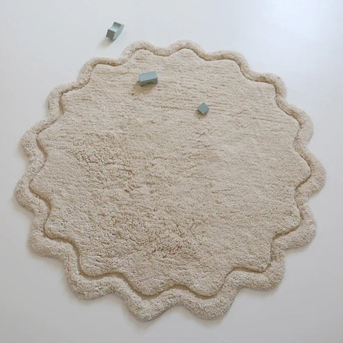 Nattiot Children's Washable Cotton Mat Sweet April Ecru