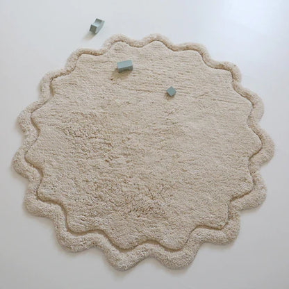 Nattiot Children's Washable Cotton Mat Sweet April Ecru