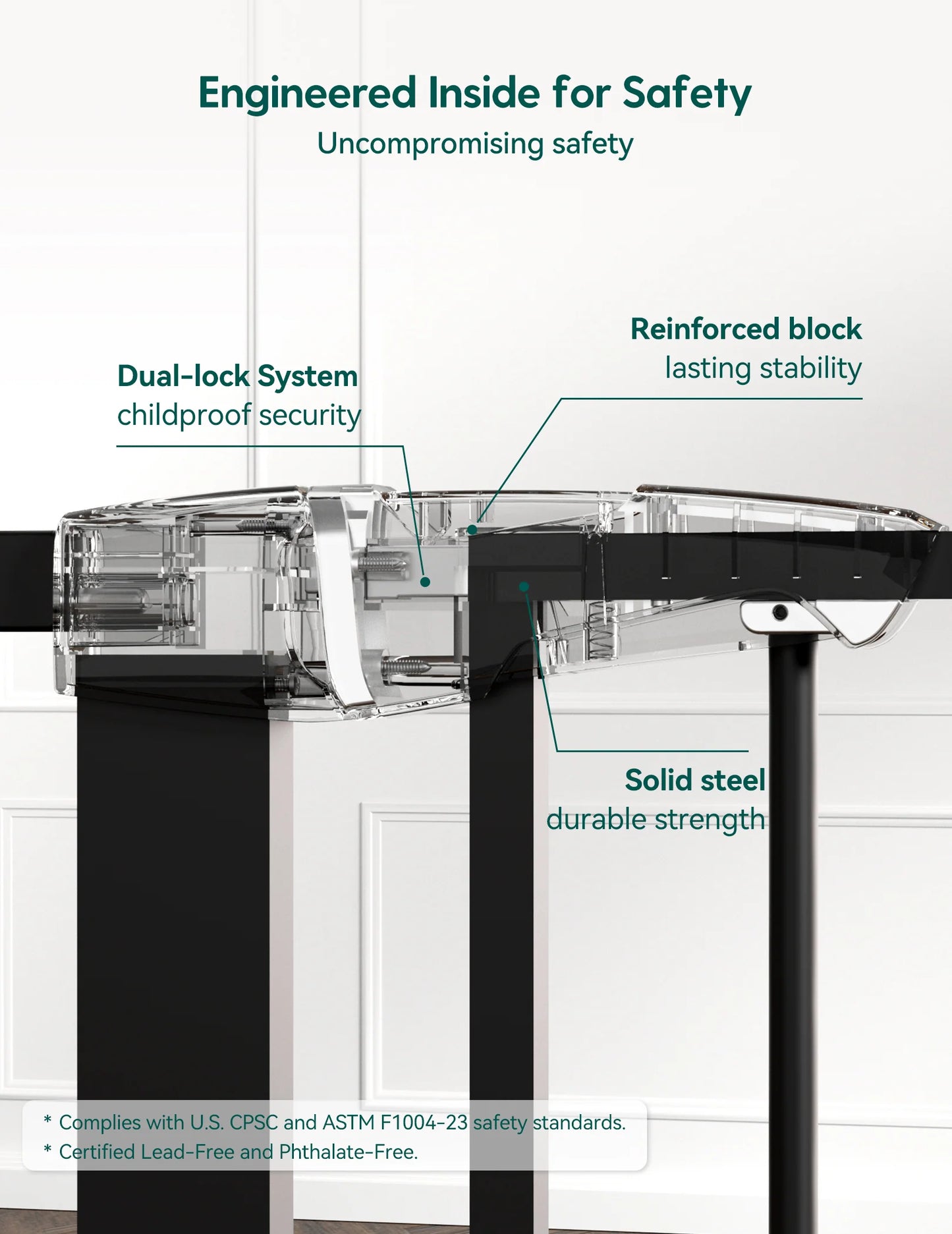 Babelio PressGuard P7 | Expandable Pressure-Mounted Baby Gate