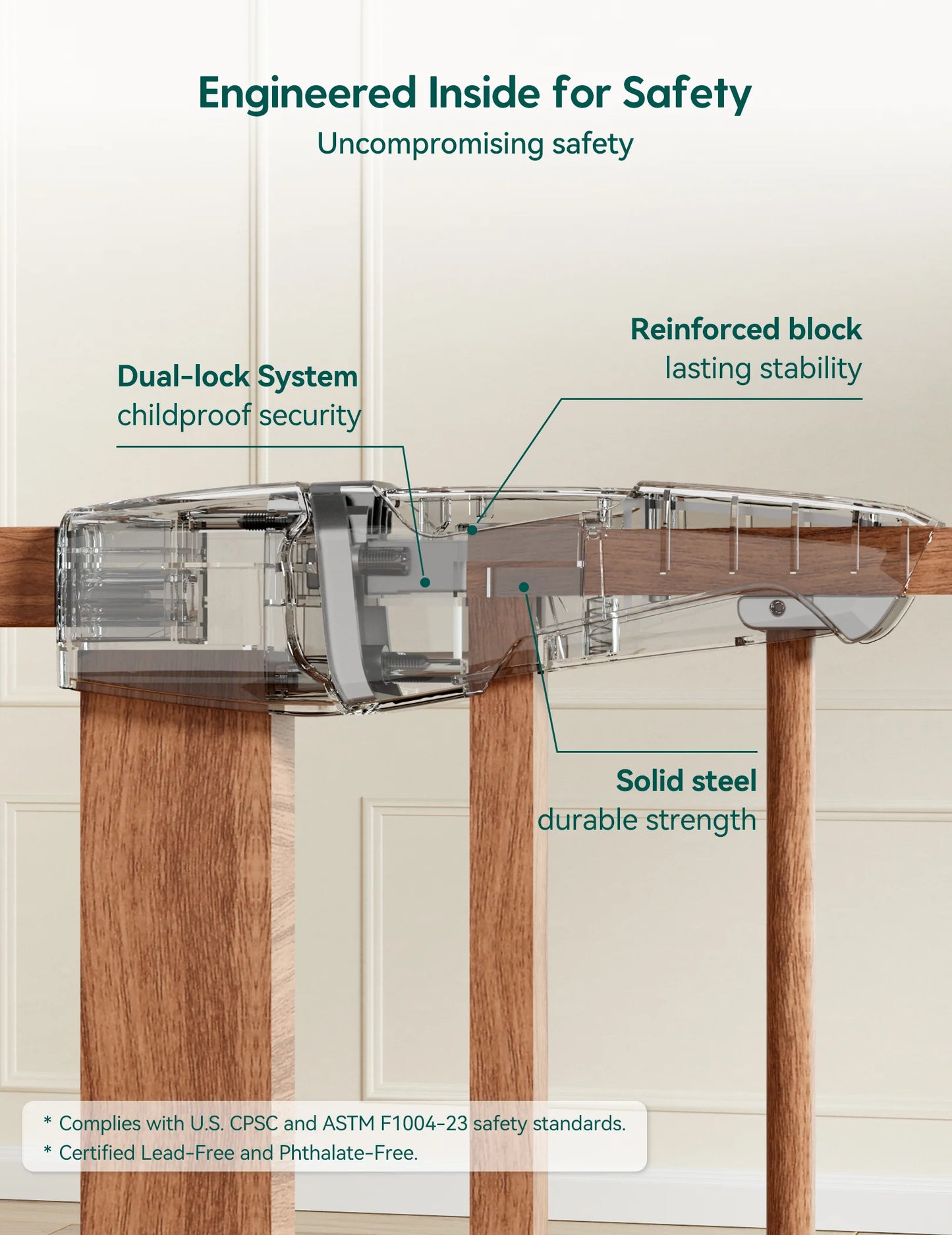 Babelio PressGuard C5&P7 | Versatile Baby Safety Gate