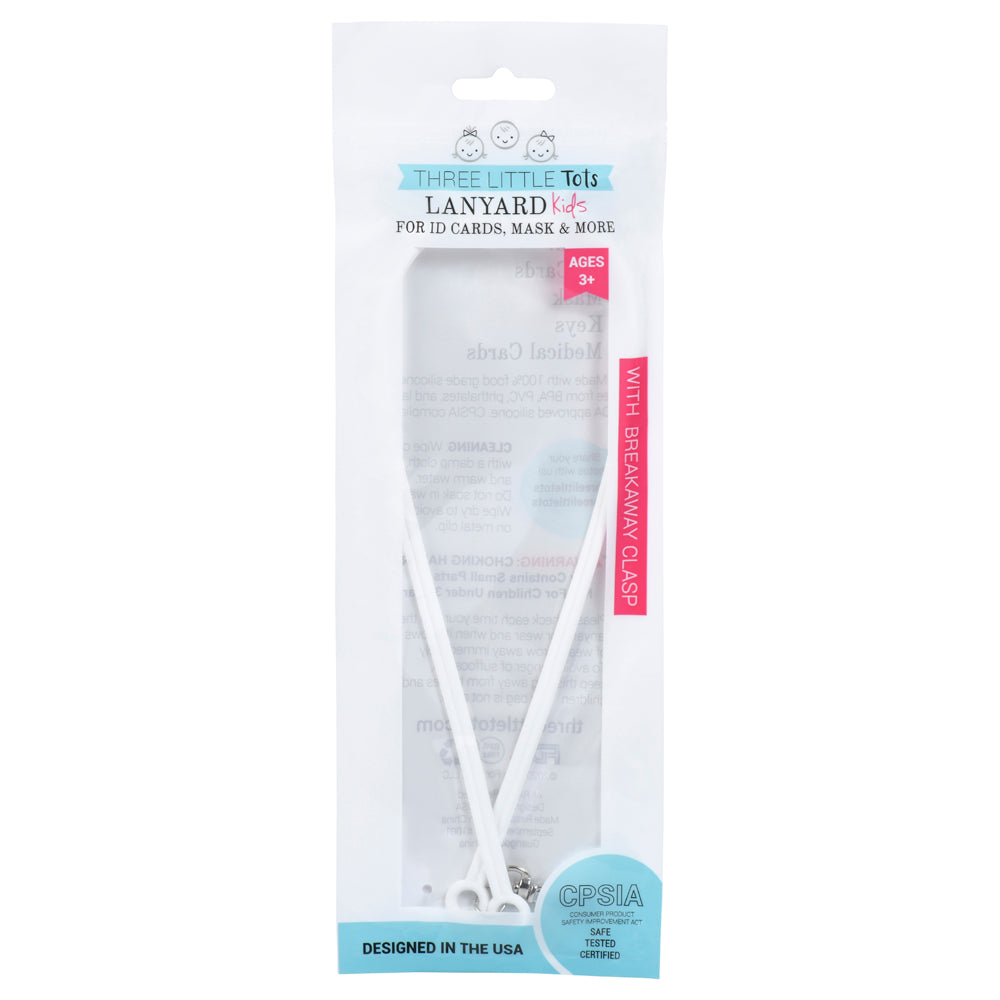 Three Little Tots Silicone Lanyard for Kids – Safety Breakaway Lanyard