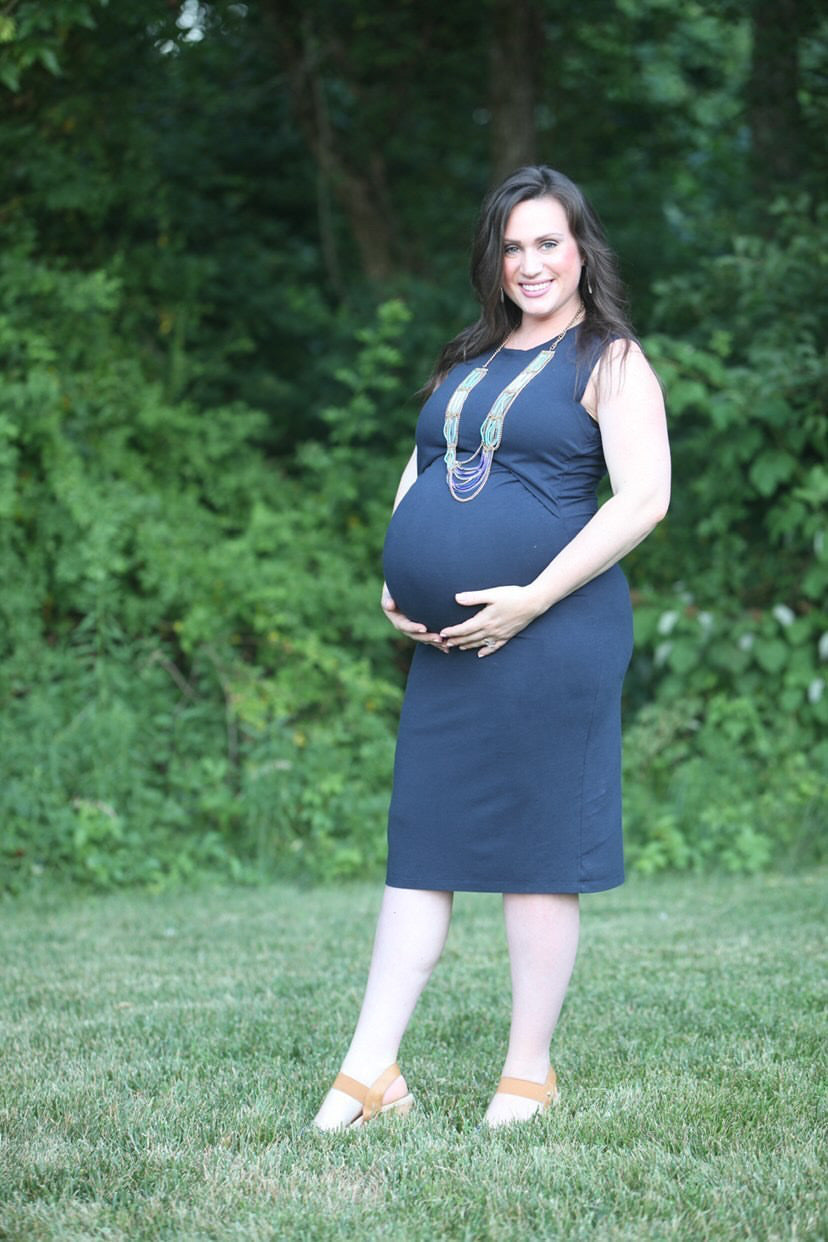 MLM Brand Little Breastfeeding Dress - Navy