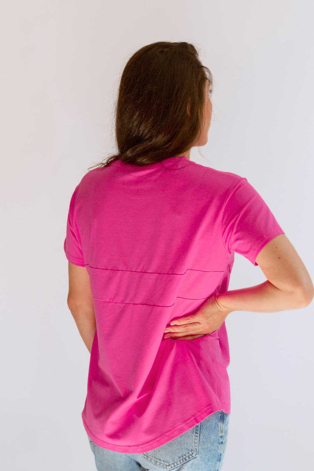 Movemama Full Zip Breastfeeding Tee