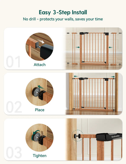 Babelio PressGuard P7 | Expandable Pressure-Mounted Baby Gate