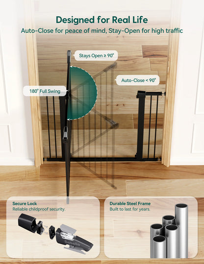 Babelio PressGuard P7 | Expandable Pressure-Mounted Baby Gate