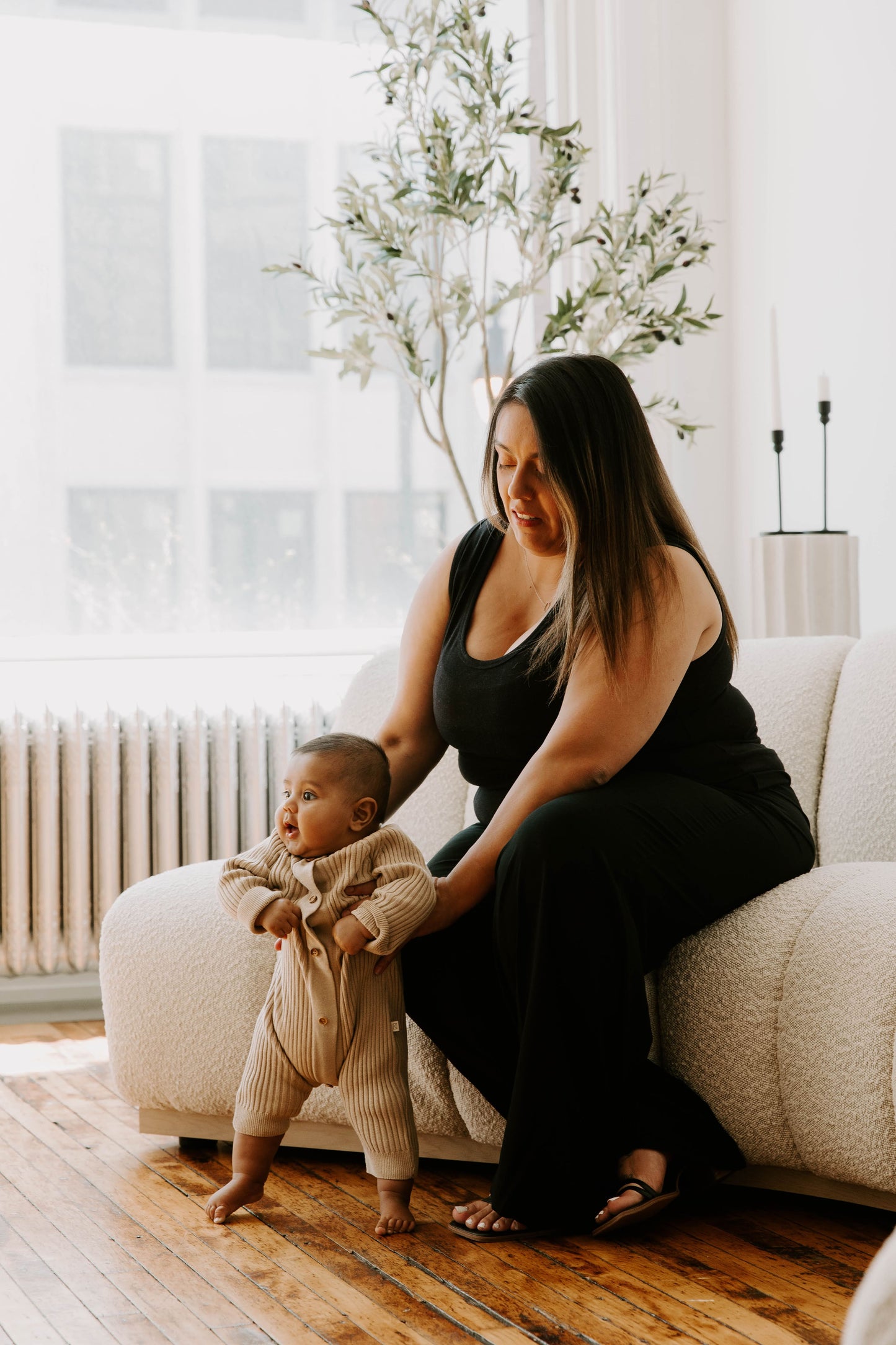 MLM Brand Everywhere Breastfeeding Tank Top - Black