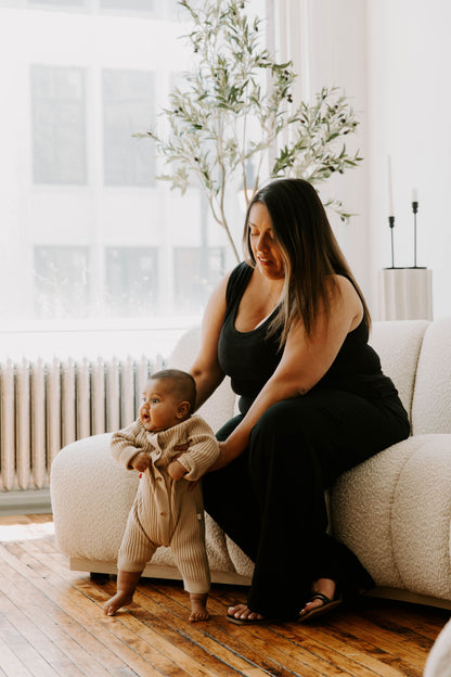 MLM Brand Everywhere Breastfeeding Tank Top - Black