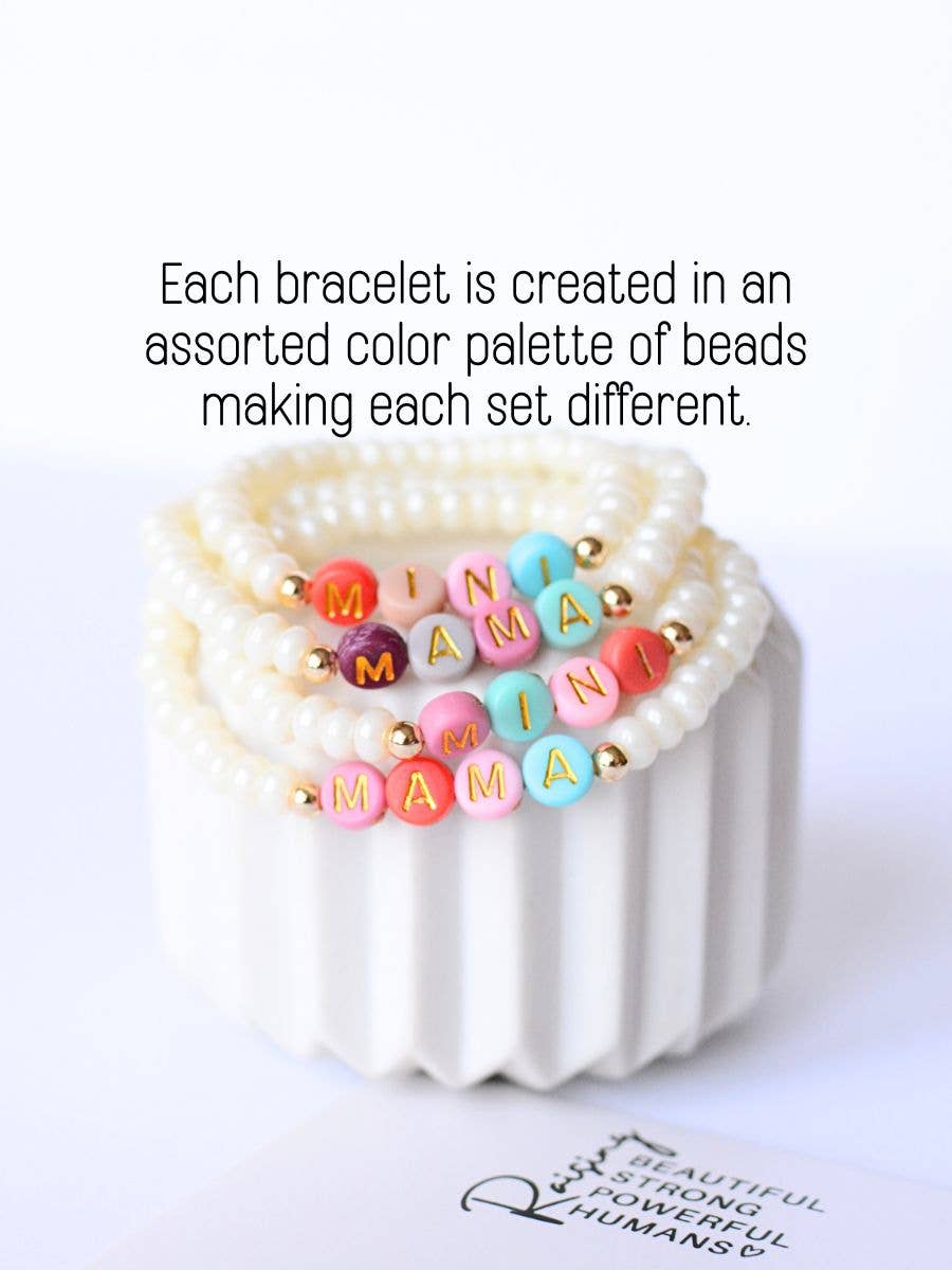 Pearl Mama Mini Matching Bracelet Set