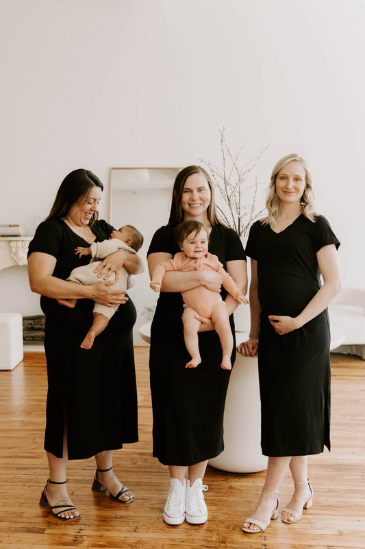 MLM Brand Everyday Breastfeeding Dress - Black