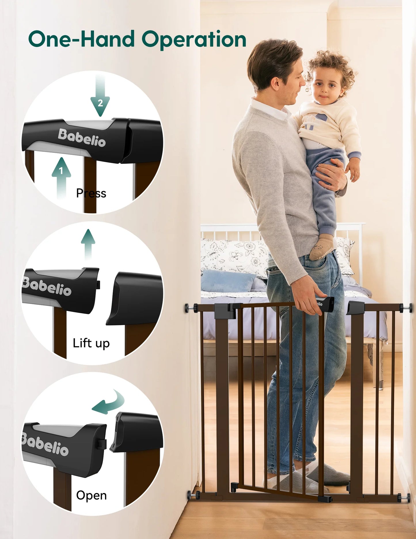 Babelio PressGuard C5&P7 | Versatile Baby Safety Gate