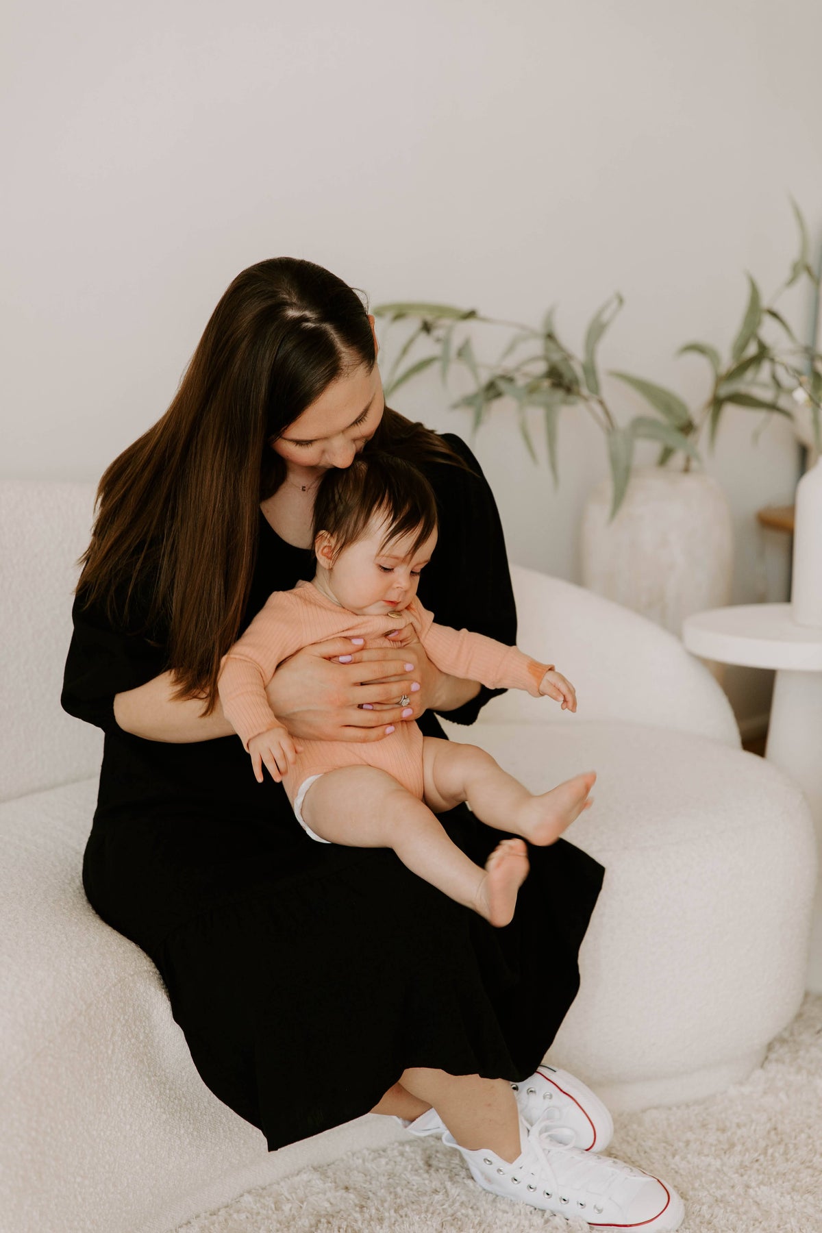 MLM Brand Tiered Breastfeeding Dress - Black