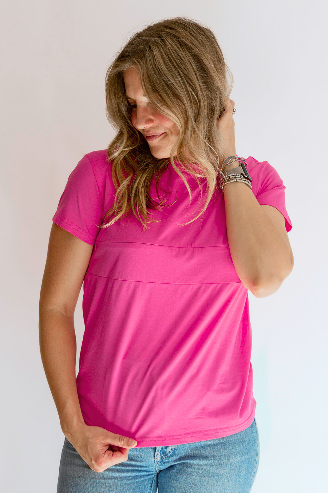Movemama Full Zip Breastfeeding Tee
