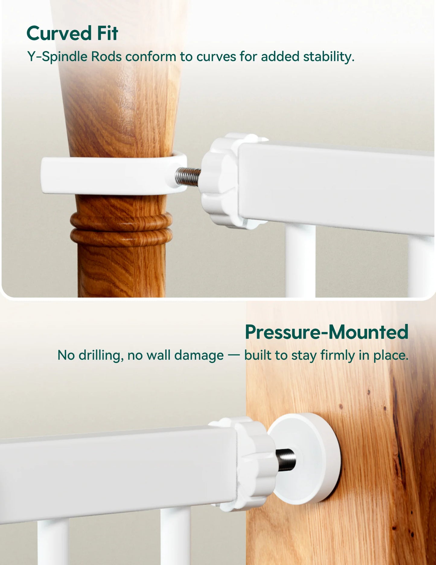 Babelio PressGuard P7 | Expandable Pressure-Mounted Baby Gate