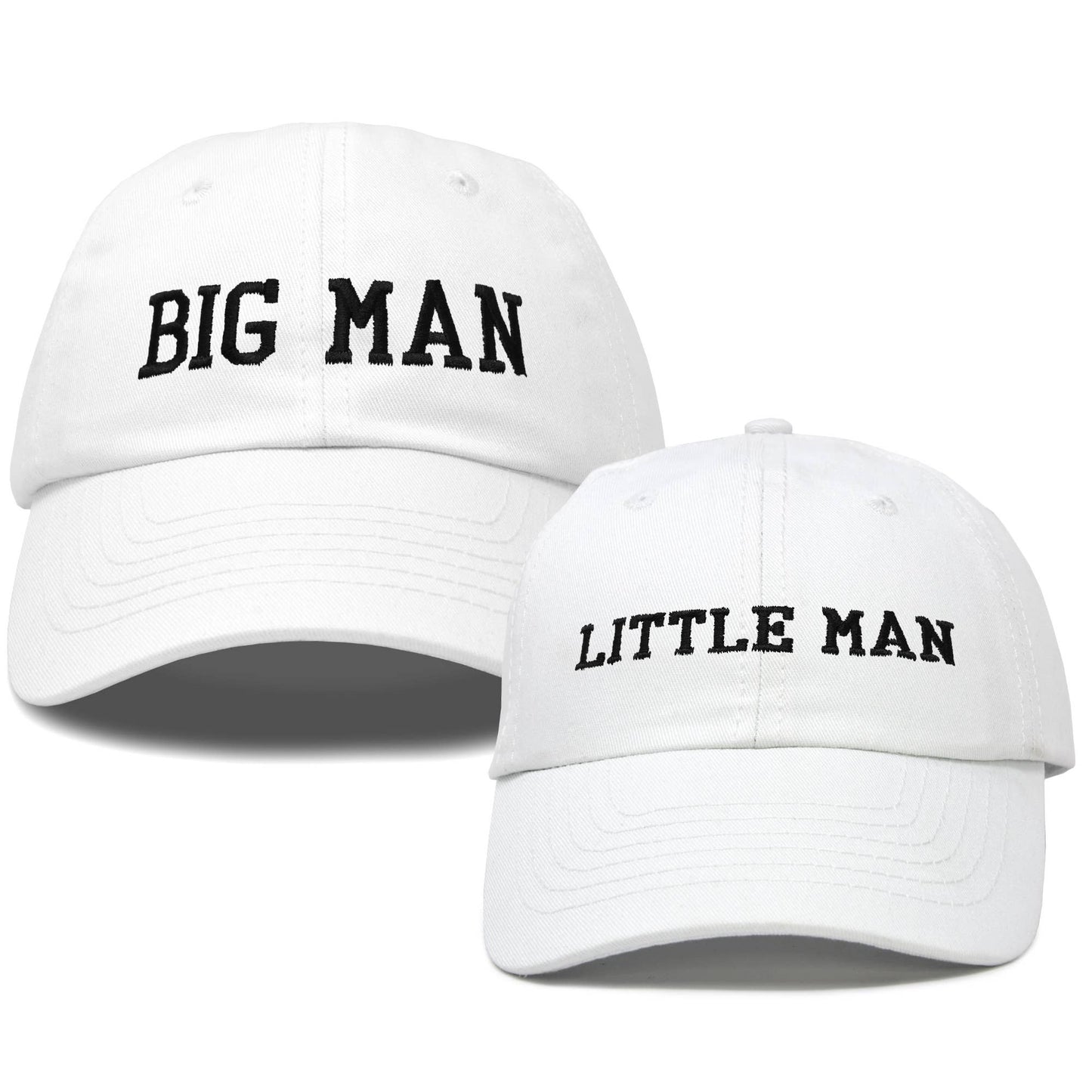 Big Man Little Man Father Son Matching Caps