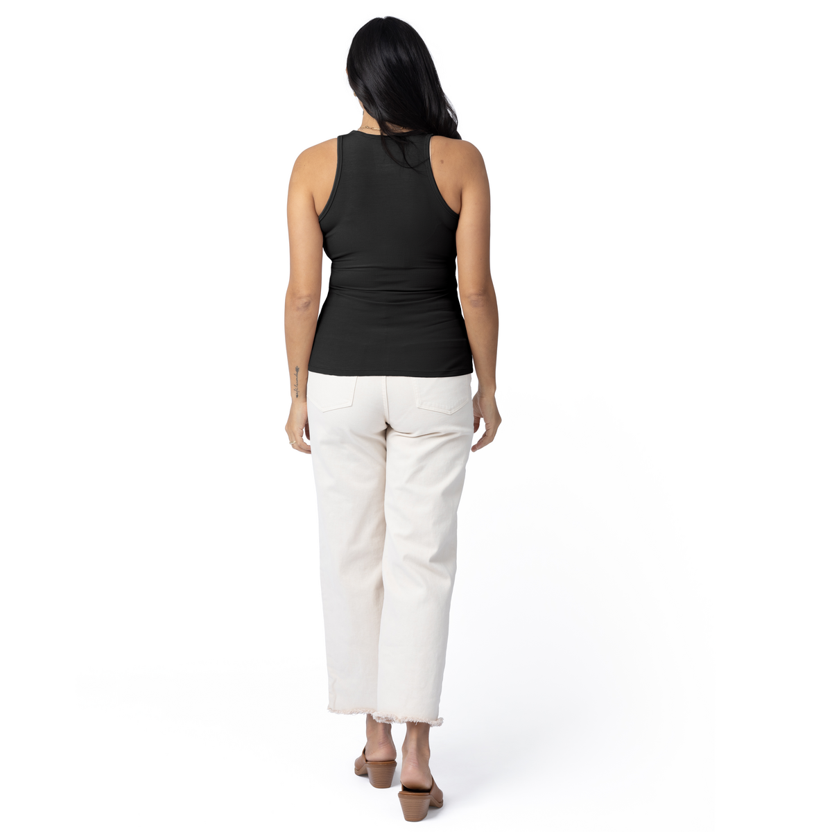 Ribbed Bamboo Racerback Nursing Tank