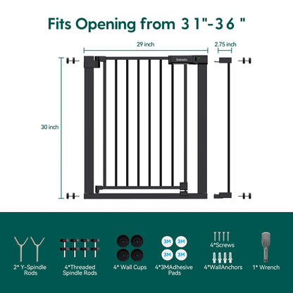 Babelio PressGuard Ⅱ | Upgrade Pressure-Mounted Baby Gate