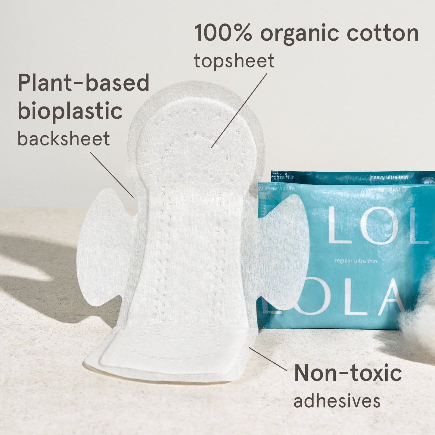 LOLA Pads with Wings (12CT Regular Ladibug)