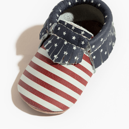 Freshly Picked Born in the USA Moccasin Baby Shoe