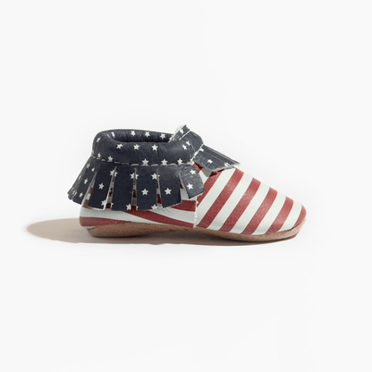 Freshly Picked Born in the USA Moccasin Baby Shoe